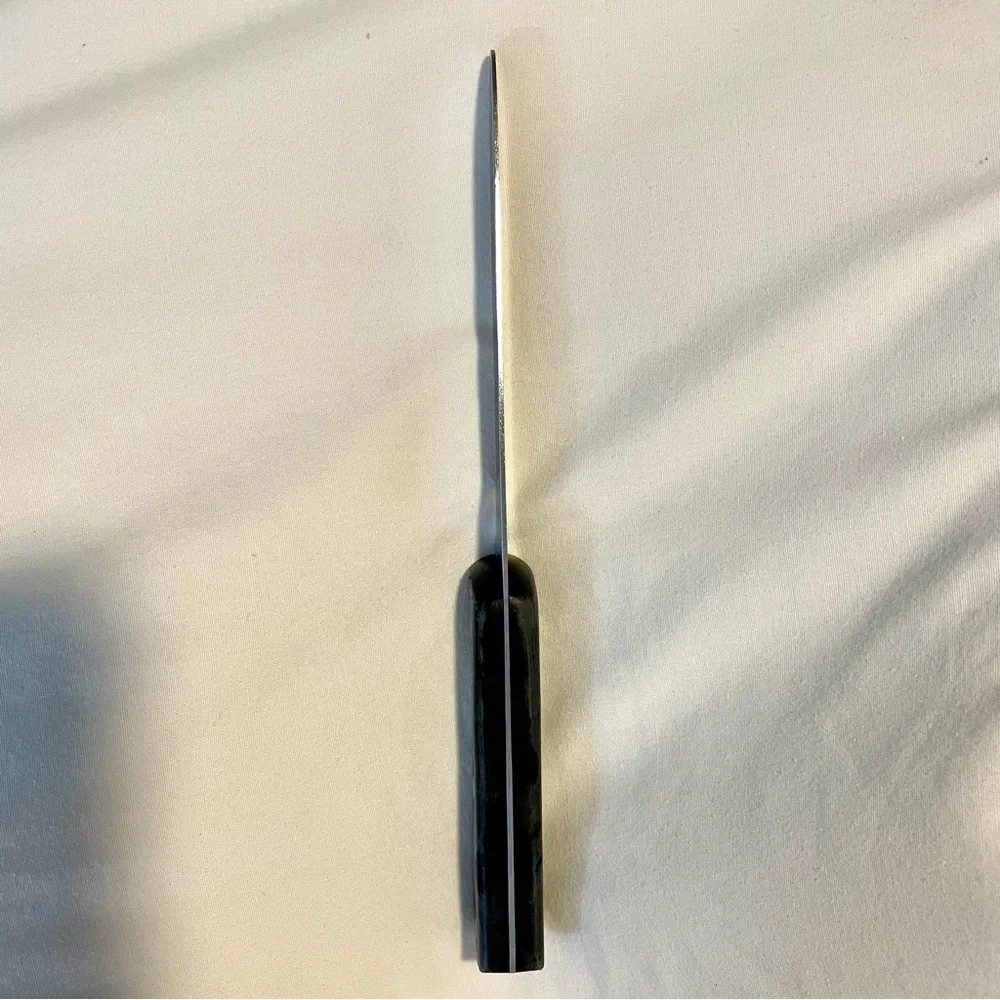UNBRANDED 1412BY 10” Round Tip Steak Knife - Black Riveted Handle - (Walco-like)
